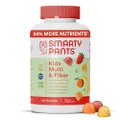 SmartyPants Kids Formula & Fiber Daily Gummy Vitamins: Gluten Free, Multivitamin & Omega 3 Fish Oil (DHA/EPA), Fiber, Methyl B12, Vitamin D3, Vitamin B6, 120 Count (30 Day Supply) - Packaging May Vary