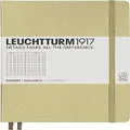 Leuchtturm1917 Medium A5 Squared Hardcover Notebook (Sand) - 249 Numbered Pages