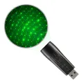 BlissLights Starport USB Laser Star Projector for Game Room Decor, Bedroom Night Light, or Mood Lighting Ambiance (Green)
