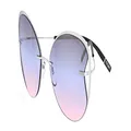 Silhouette TITAN ACCENT SHADES 8173 Silver/Tricolor Lavander one size fits all women Sunglasses
