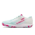 New Balance Women's FuelCell 996V4.5 Tennis Sport Sneakers Shoes White/Pink Glo/Glacier 8.5 Wide