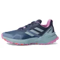 adidas Women's Terrex Soulstride Trail Running Shoe, Wonder Steel/Magic Grey Metallic/Pulse Lilac, 10 US