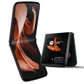 Motorola razr 2022 Flip Phone 6.7" 2.69" FHD + Screen 50MP Camera 8/256GB 3500mAh Android 12 Satin Black + Protective Cover