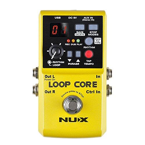 NUX LOOP CORE Guitar Looper Pedal - 40 Drum Patterns and 99 User Memory Slots
