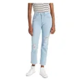 Levi's Womens 724 High Rise Straight Crop Jeans, Tribeca Moon (Waterless), 29 Short