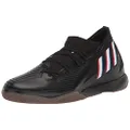 adidas Unisex Predator Edge.3 Indoor Soccer Shoe, Core Black/White/Vivid Red, 11 US Men