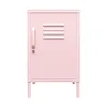 Novogratz Cache Metal Locker End Table, Bashful Pink