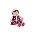 Kaloo - Tendresse - My First Doll in Purple Fabric - Cloth Doll 25 cm - Micro Velvet Flower Dress - Beautiful Gift Box and Personalised Ribbon - from Birth K200001