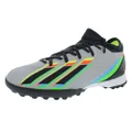 adidas X Speedportal.3 Mens Soccer Shoes in Silver Metallic, Silver Metallic-core Black-solar Yellow, 9.5 US