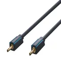 Clicktronic 3.5mm Male to Male Stereo Audio Cable, Black, 10 Metre Length