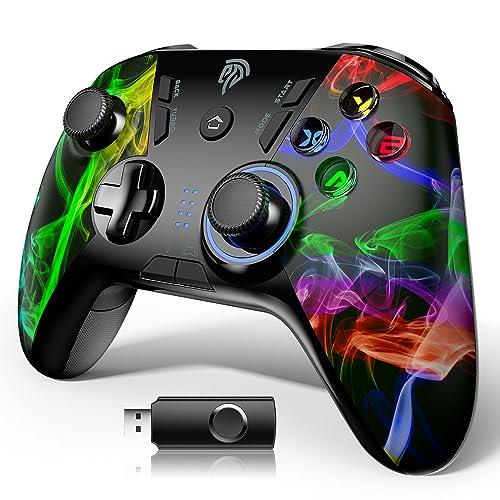 EasySMX PC joysticks, 2.4G wireless gamepad, gaming controller adjustable LED with vibration , turbo, four programmable buttons for PS3 / andriod TV, TV box, tablets
