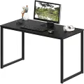 SHW Home Office 100cm Computer Desk, Black