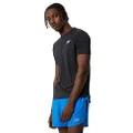 New Balance Men's Impact Run Short Sleeve Top Sport Lifestyle Black