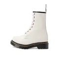 Dr. Martens 1460 8 Eye Boot White Bejeweled Leather Lace Up Boots White Bejeweled Womens Shoes Lace Ups Heels Ankle Boots