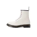 Dr. Martens 1460 8 Eye Boot White Bejeweled Leather Lace Up Boots White Bejeweled Womens Shoes Lace Ups Heels Ankle Boots