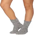 BAREFOOT DREAMS THE COZYCHIC HEATHERED WOMEN'S SOCKS, Graphite/White, One Size