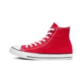 CONVERSE ALL STAR Chuck Taylor High-Top All Star Classic Sneakers, Unisex, Red, 10 US Men / 12 US Women