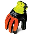 Ironclad EXO High-Visibility Abrasion Gloves, Large, Orange/Yellow