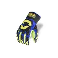 Ironclad KONG Cotton Waterproof Impact Resistant Gloves, XX-Large, Blue/Yellow
