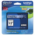 Brother Genuine P-Touch TZE-131 Tape, 1/2" (0.47") Standard Laminated P-Touch Tape, Black on Clear, Perfect for Indoor or Outdoor Use, Water Resistant, 26.2 Feet (8M), Single-Pack