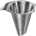COLE & MASON Salt and Pepper Funnel, Stainless Steel,Silver
