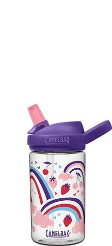 CamelBak Eddy+ Limited Edition Kid's Water Bottle, 400 ml Capacity, Berry Rainbow,red