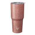 Built BYO by 30 Ounce Double Walled Stainless Steel Tumbler Rose Gold Glitter 5237748