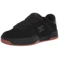 DC Men's Central Casual Low Top Skate Shoe Sneaker, Black/Black/Gum, 10.5