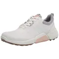 ECCO Women's Biom Hybrid 4 Gore-tex Waterproof Golf Shoe, White/Silver Grey, 7-7.5