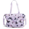 Vera Bradley Recycled Lighten Up Reactive Tote Bag, Lavender Butterflies, One Size