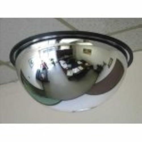 Vision Metalizers 18" Full Dome Acrylic Mirror with Steel Back, Security Mirror for Retail Stores and Warehouses, Mirror for Blind Spots and High-Traffic Areas, Wall Mirror for Office Use