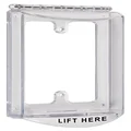 Safety Technology International, Inc. STI-6519 Single-Gang Hinged Clear Protective Polycarbonate Cover Multipurpose with Mounting Plate