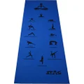 STAG YOGA MANTRA ASANA BLUE MAT WITH BAG, 6mm