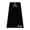 STAG YOGA MANTRA PLAIN BLACK SILVER MAT WITH BAG 6MM