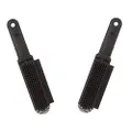 FURemover Plus, Mini Rubber Pet Hair Remover Brush, Black Mini FURemover with Gentle Bristles for Grooming Dogs and Cats, Pack of 2, Black