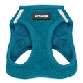 Best Pet Supplies, Inc. Voyager Step-in Air Dog Harness - All Weather Mesh, Step in Vest Harness for Small and Medium Dogs - Turquoise (Matching Trim), M (Chest: 16 - 18") (207T-TQW-M)
