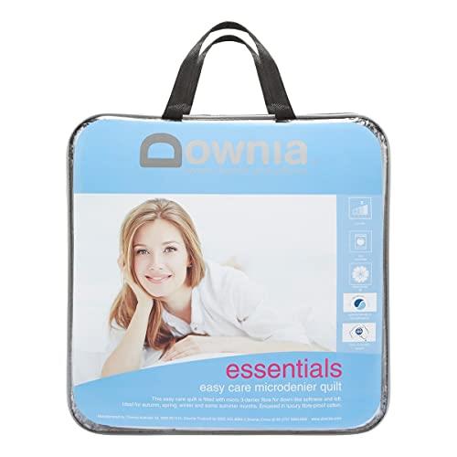 Downia Essentials Easy Care Microdenier Quilt, White, Queen