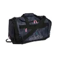 adidas Unisex Defender 4 Small Duffel Bag, Stone Wash Carbon/Bliss Pink/Snowglobe, One Size, Defender 4 Small Duffel Bag