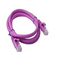 8Ware Cat 6a UTP RJ45 Male to Male Snagless Ethernet Cable, 1 m Length, Purple