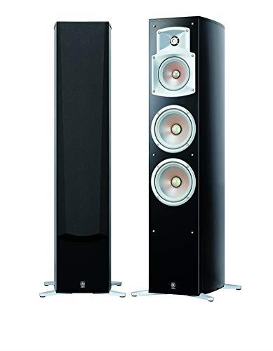 Yamaha NS-555 Pair of Floorstanding Speakers with 3-Way, 4-Speaker Bass Reflex System, Black