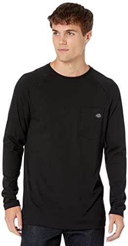 Dickies Men's Temp-iq Performance Cooling Long Sleeve T-Shirt, Black, Large