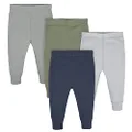 Gerber Baby Boys' 3-Pack and 4-Pack Pants, Navy/Army Green, 12 Months