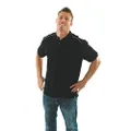 DNC Workwear Men's Cotton Rich Paris Polo Shirt - Black/White - 3X-Large