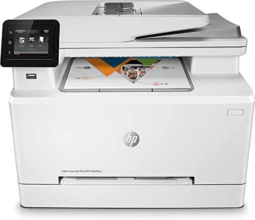 HP Color LaserJet Pro MFP M283FDW, Wireless/USB 2.0, Fast 2 Sided Printing, 12PPM, A4 Printer, Small Office/Home Office Printer, Grey (7KW75A)