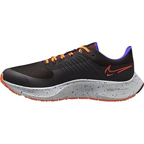 Nike Men's Air Zoom Pegasus 38 Shield Sneaker, Black Orange Total Orange Bronze Eclipse Indigo Burst Grey Fog, 10 US