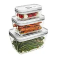 ZWILLING Fresh & Save 3-pc Glass Food Storage, Meal Prep Container, Assorted Sizes