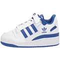 Adidas Originals Men's Forum Low Sneaker, White/White/Team Royal Blue, 10.5