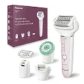 Panasonic Wet/Dry, 3 Speed Cordless Rechargeable Epilator with 5 Attachments and LED Light (ES-EY80-P541)