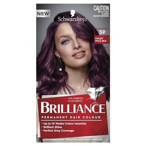 Schwarzkopf Brilliance Permanent Hair Colour, 59 Violet Wild Silk