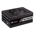 CORSAIR AX1600i 1600 Watt 80 Plus Titanium Certified Fully Modular Power Supply Unit, black (compatible with RTX 4000series GPU and PCIE 5.0)